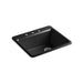 KOHLER K-5872-3A1 Riverby 25" top-mount single-bowl kitchen sink, black black