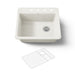 KOHLER K-5872-4A1 Riverby 25" top-mount single-bowl kitchen sink, biscuit