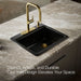 KOHLER K-5872-4A1 Riverby 25" top-mount single-bowl kitchen sink, black black - view 4