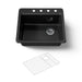 KOHLER K-5872-4A1 Riverby 25" top-mount single-bowl kitchen sink, black black - view 5