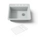 KOHLER K-5872-4A1 Riverby 25" top-mount single-bowl kitchen sink, ice grey
