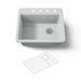 KOHLER K-5872-4A1 Riverby 25" top-mount single-bowl kitchen sink, ice grey - view 5