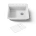 KOHLER K-5872-4A1 Riverby 25" top-mount single-bowl kitchen sink, white - view 5