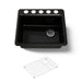 KOHLER K-5872-5UA1 Riverby 25" undermount single-bowl kitchen sink, black black - view 5