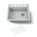 KOHLER K-5872-5UA1 Riverby 25" undermount single-bowl kitchen sink, ice grey - view 5