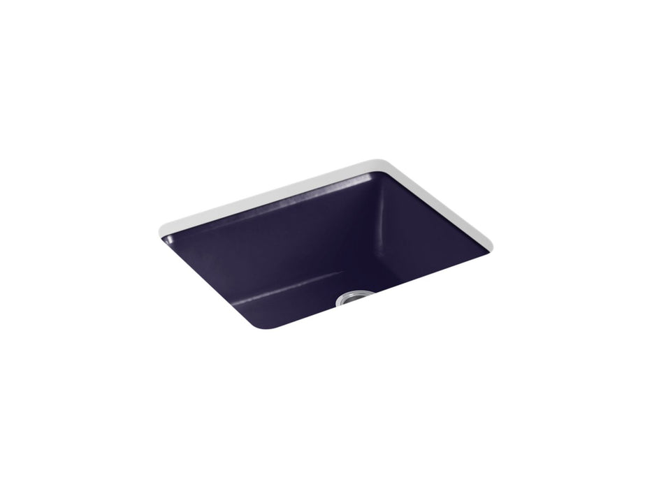 KOHLER K-5872-5UA1 Riverby 25" undermount single-bowl kitchen sink, indigo blue
