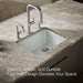 KOHLER K-5872-5UPC Riverby 25" undermount single-bowl workstation kitchen sink, ice grey - view 4