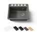 KOHLER K-5872-5UPC Riverby 25" undermount single-bowl workstation kitchen sink, thunder grey - view 5