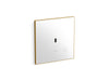 KOHLER K-61TB10T50-0WH Mach Flex Glass Faceplate for Concealed Touchless Toilet Flushometer, Dual-flush (1.0 / 1.6 GPF), Vibr