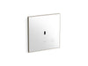 KOHLER K-61TB10T50-0WH Mach Flex Glass Faceplate for Concealed Touchless Toilet Flushometer, Dual-flush (1.0 / 1.6 GPF), Vibr