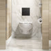 KOHLER K-61TB10T50-7BK Mach Flex Glass Faceplate for Concealed Touchless Toilet Flushometer, Dual-flush (1.0 / 1.6 GPF), Poli