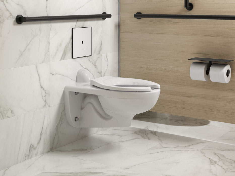 KOHLER K-61TB10U50-0WH Mach Flex Glass Faceplate for Concealed Touchless Toilet Flushometer, Dual-flush (1.1 / 1.6 GPF), Matt