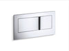 KOHLER K-6298 Veil Flush actuator plate for 2"x6" in-wall tank and carrier system, polished chrome