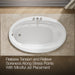 KOHLER K-6347-H Sunward 66" x 42" drop-in heated whirlpool bath, white - view 5