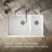 KOHLER K-6349-0 K-6349 Whitehaven Smart Divide 35-11/16" Undermount Double-bowl Farmhouse Kitchen Sink - view 3