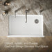 KOHLER K-6351-0 Hayridge Whitehaven K-6351 Whitehaven 35-11/16" Undermount Single-bowl Farmhouse Kitchen Sink - view 4