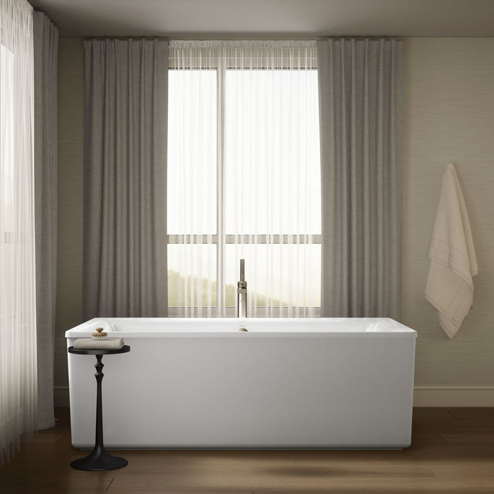 KOHLER K-6366-0 K-6366 Stargaze 72" x 36" Freestanding Bath with Straight Shroud, white - view 5