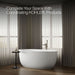 KOHLER K-6369-0 K-6369 Sunstruck 65-1/2" x 35-1/2" Freestanding Bath with Fluted Shroud, white - view 4