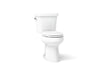 KOHLER K-6393 Highline Two-piece elongated toilet, dual-flush, white