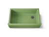 KOHLER K-6489 Whitehaven 35-3/4" undermount single-bowl farmhouse kitchen sink, fresh green