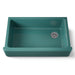 KOHLER K-6489 Whitehaven 35-3/4" undermount single-bowl farmhouse kitchen sink, teal - view 5