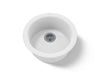 KOHLER K-6565 Porto Fino 18-1/2" top-/undermount single-bowl bar sink, white