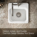 KOHLER K-6579-1 Northland 15" top-mount single-bowl bar sink, white - view 3