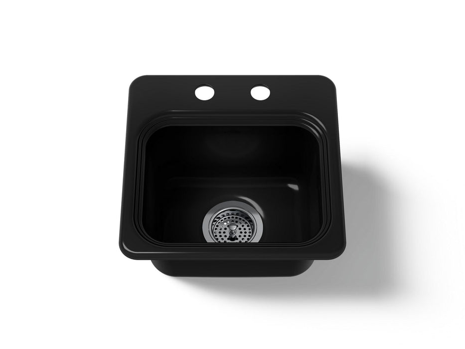KOHLER K-6579-2 Northland 15" top-mount single-bowl bar sink