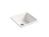 KOHLER K-6587 Iron/Tones 21" top-/undermount single-bowl bar sink, sea salt