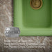 KOHLER K-6625 Iron/Tones Smart Divide 33" top-/undermount double-bowl kitchen sink, fresh green - view 2