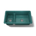 KOHLER K-6625 Iron/Tones Smart Divide 33" top-/undermount double-bowl kitchen sink, teal - view 4