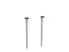 KOHLER K-6839 Kathryn Octagonal tapered brass table legs, vibrant brushed nickel