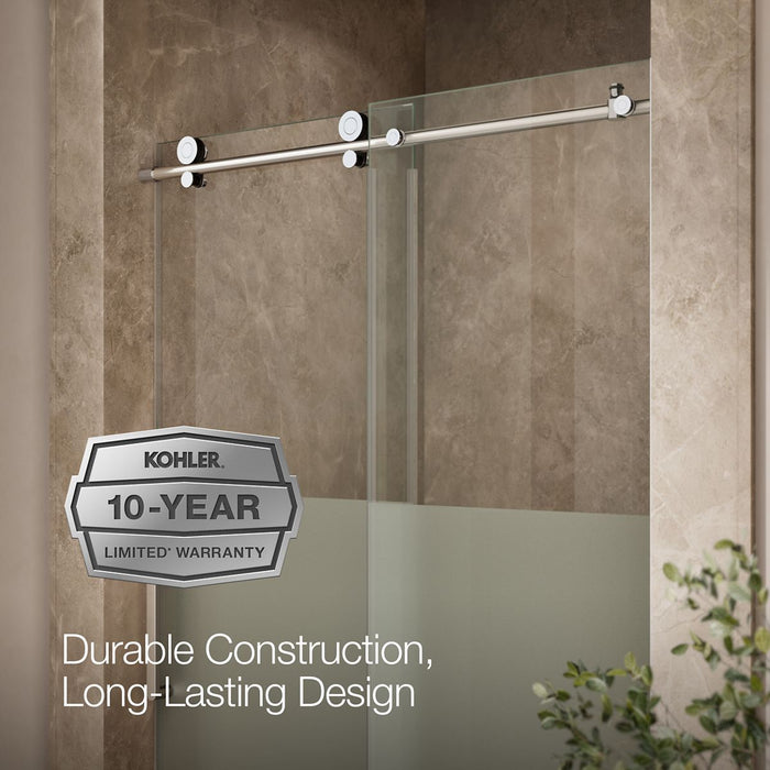KOHLER K-701695-G81 Composed 78" H sliding shower door with 3/8"-thick glass