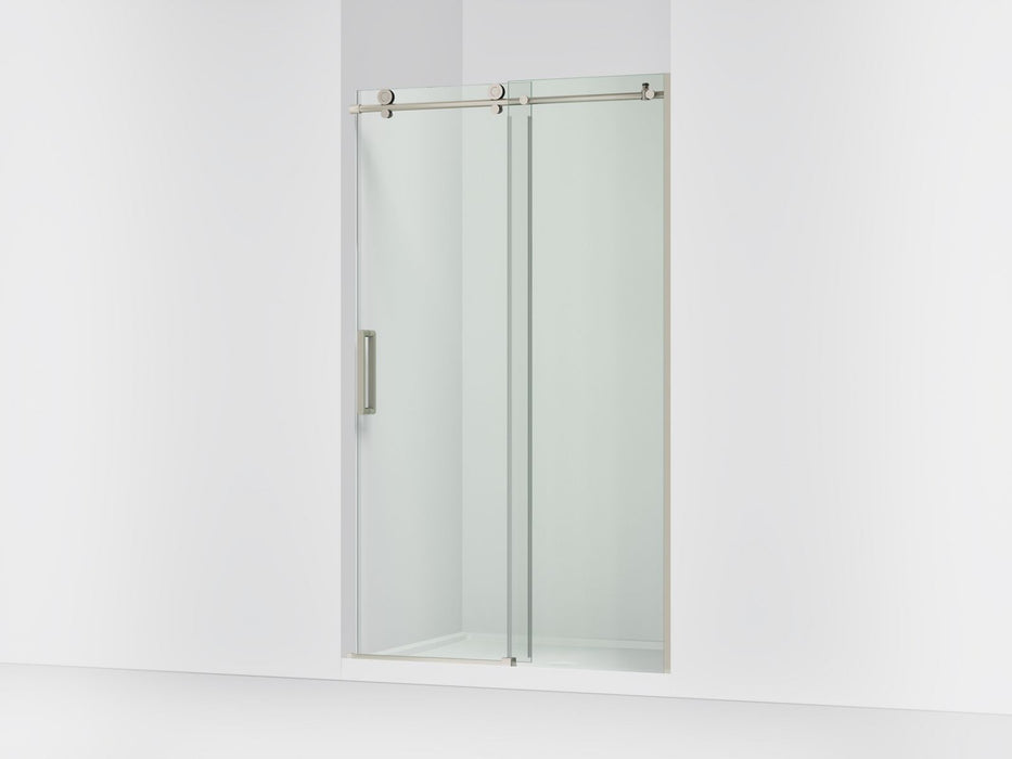 KOHLER K-701695-L Composed Sliding shower door, 78" H x 44-1/8 - 47-7/8" W, with 3/8" thick Crystal Clear glass, anodized...
