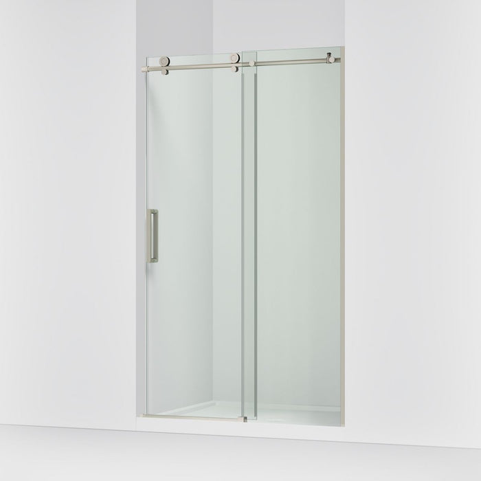 KOHLER K-701695-L Composed Sliding shower door, 78" H x 44-1/8 - 47-7/8" W, with 3/8" thick Crystal Clear glass, anodized...