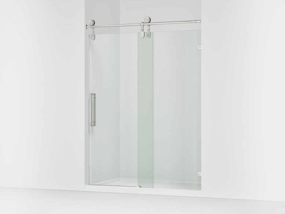 KOHLER K-701725-10L Artifacts 80-7/8" H sliding shower door with 3/8"-thick glass, vibrant polished nickel