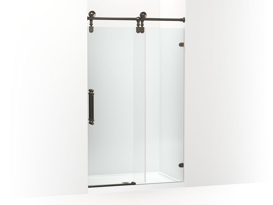 KOHLER K-701726-10L Artifacts 80-7/8" H sliding shower door with 3/8"-thick glass, oil rubbed bronze