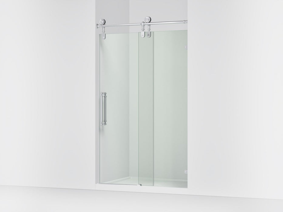 KOHLER K-701726-10L Artifacts 80-7/8" H sliding shower door with 3/8"-thick glass, polished chrome