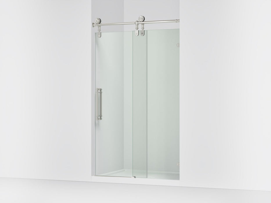 KOHLER K-701726-10L Artifacts 80-7/8" H sliding shower door with 3/8"-thick glass, vibrant polished nickel