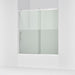 KOHLER K-702253-10G81 Rely 62-1/2" H sliding bath door with 3/8"-thick glass, bright polished silver
