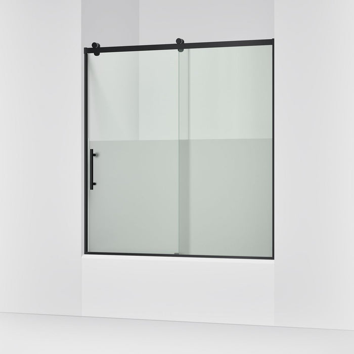 KOHLER K-702253-10G81 Rely 62-1/2" H sliding bath door with 3/8"-thick glass, matte black - view 5