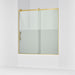 KOHLER K-702253-10G81 Rely 62-1/2" H sliding bath door with 3/8"-thick glass, vibrant brushed moderne brass