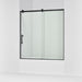 KOHLER K-702253-10L Rely 62-1/2" H sliding bath door with 3/8"-thick glass, matte black