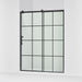 KOHLER K-702256-10G79 Rely 77" H sliding shower door with 3/8"-thick glass, matte black