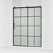 KOHLER K-702256-10G80 Rely 77" H sliding shower door with 3/8"-thick glass, matte black