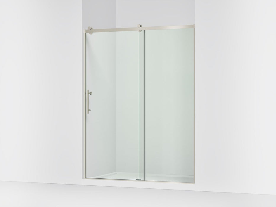 KOHLER K-702256-10L Rely 77" H sliding shower door with 3/8"-thick glass, anodized brushed nickel