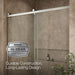 KOHLER K-702256-10L Rely 77" H sliding shower door with 3/8"-thick glass, anodized brushed nickel - view 5