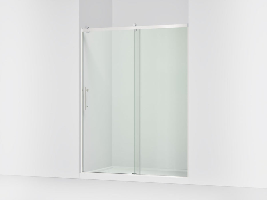 KOHLER K-702256-10L Rely 77" H sliding shower door with 3/8"-thick glass, bright polished silver