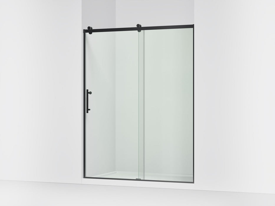 KOHLER K-702256-10L Rely 77" H sliding shower door with 3/8"-thick glass, matte black