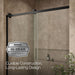 KOHLER K-702256-10L Rely 77" H sliding shower door with 3/8"-thick glass, matte black - view 5